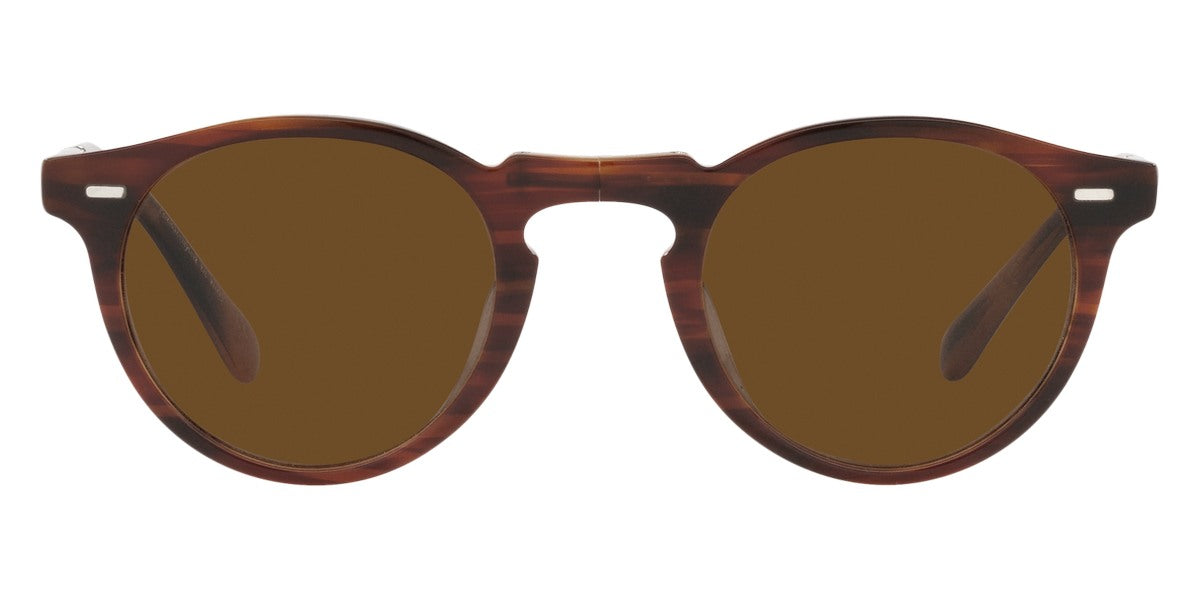 Oliver Peoples® Gregory Peck 1962 OV5456SU 131057 47 - Amaretto/Striped Honey Sunglasses