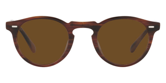 Oliver Peoples® Gregory Peck 1962 OV5456SU 131057 47 - Amaretto/Striped Honey Sunglasses