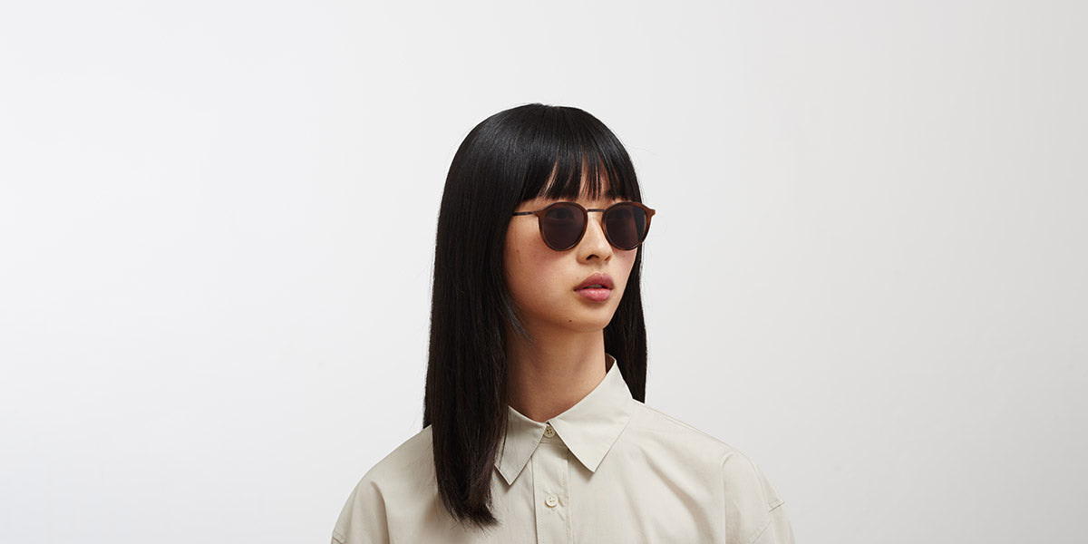 Mykita® PAULSON MYK PAULSON A47 Mocca/Zanzibar / Brown Solid 47 - A47 Mocca/Zanzibar / Brown Solid Sunglasses