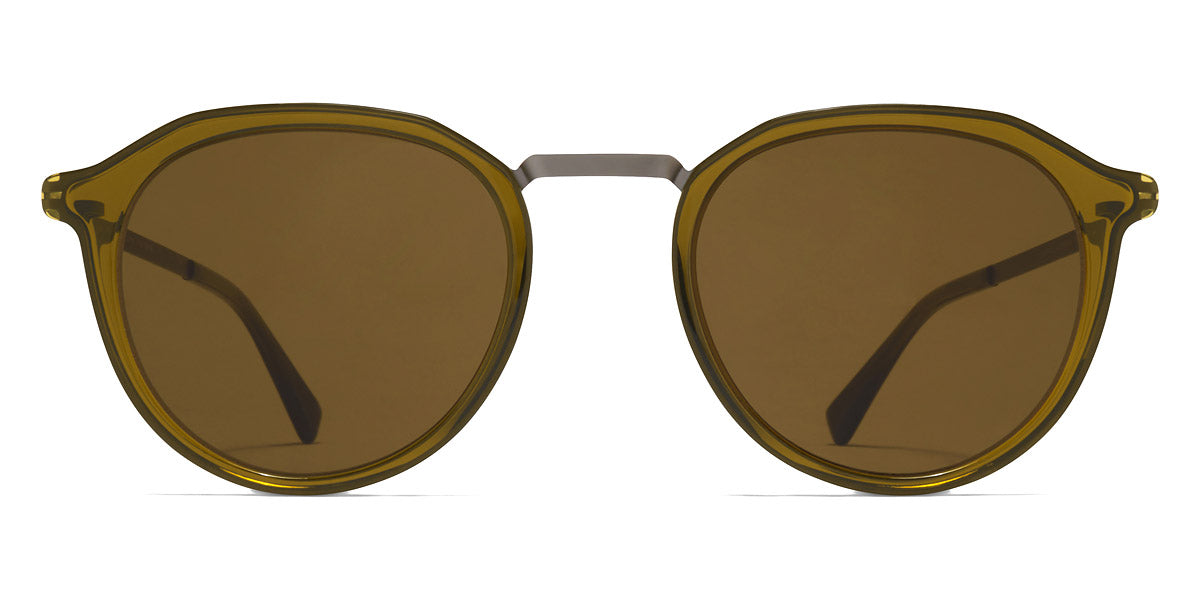 Mykita® PAULSON MYK PAULSON A67 Graphite/Peridot / Raw Brown Solid 47 - A67 Graphite/Peridot / Raw Brown Solid Sunglasses