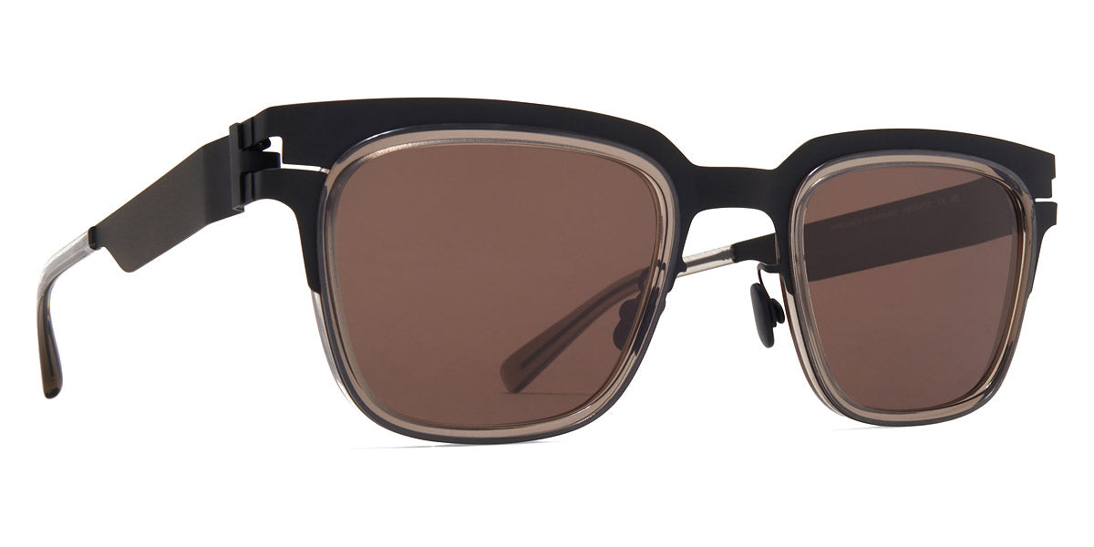 Mykita® RAYMOND MYK RAYMOND A77 Black/Clear Ash / Brown Solid 51 - A77 Black/Clear Ash / Brown Solid Sunglasses