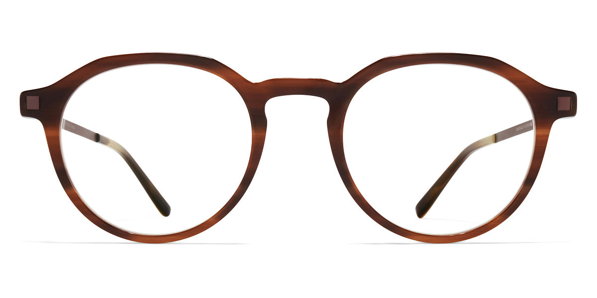 Mykita® SAGA MYK SAGA C175 Striped Brown/Mocca 48 - C175 Striped Brown/Mocca Eyeglasses