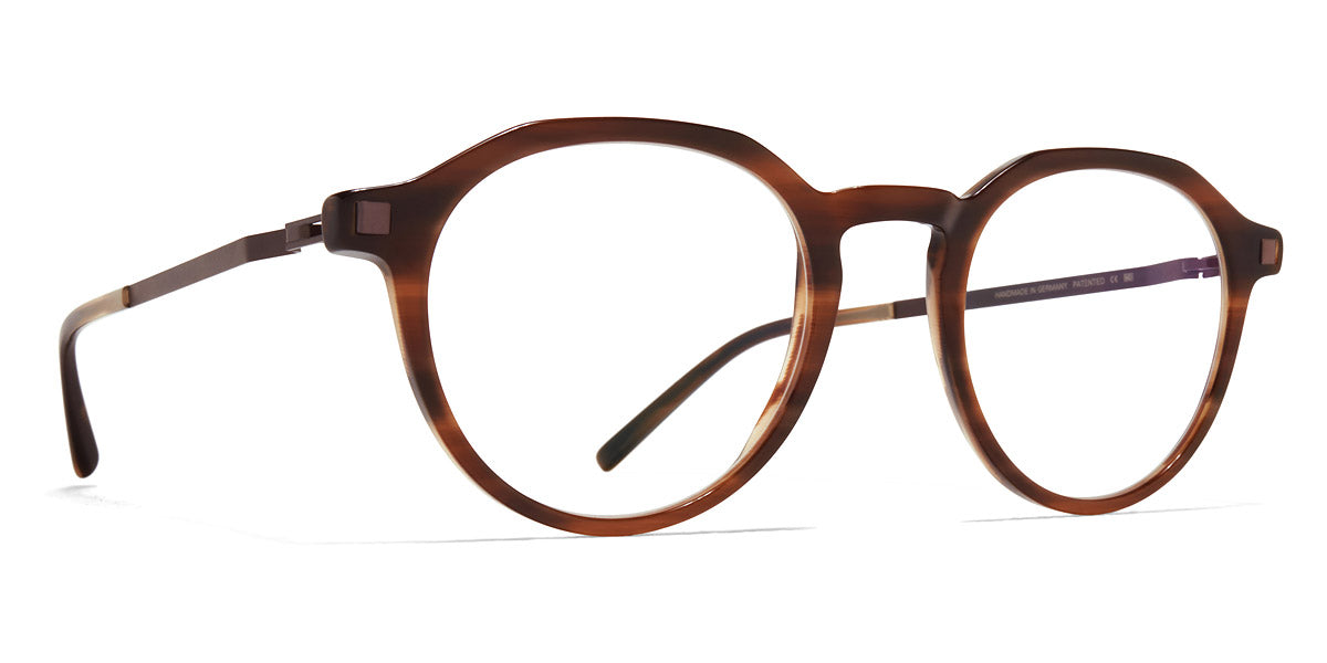 Mykita® SAGA MYK SAGA C175 Striped Brown/Mocca 48 - C175 Striped Brown/Mocca Eyeglasses