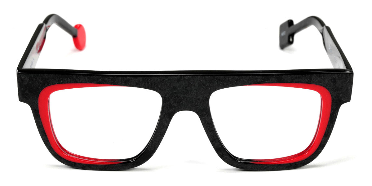 Sabine Be® Be Alive SB Be Alive 682 50 - Shiny Marbled Slate Grey / Shiny Red Eyeglasses