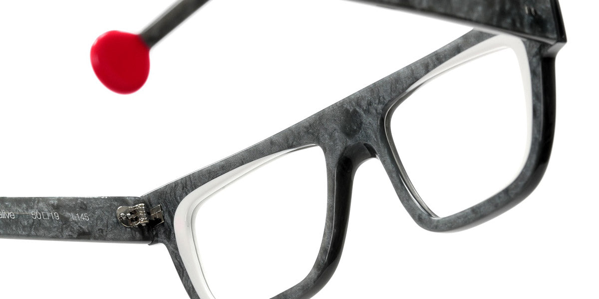 Sabine Be® Be Alive SB Be Alive 683 50 - Matte Marbled Mouse Grey / Matte White Eyeglasses