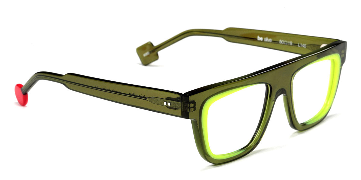 Sabine Be® Be Alive SB Be Alive 685 50 - Shiny Translucent Khaki / Shiny Neon Yellow Eyeglasses