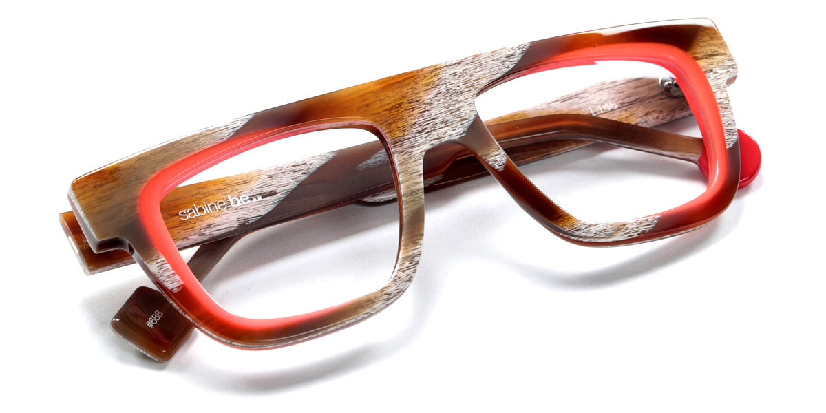 Sabine Be® Be Alive SB Be Alive 688 50 - Shiny Vintage Horn / Shiny Neon Orange Miami Eyeglasses