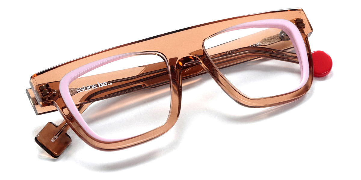 Sabine Be® Be Alive SB Be Alive 689 50 - Shiny Translucent Brown / Shiny Baby Pink Eyeglasses