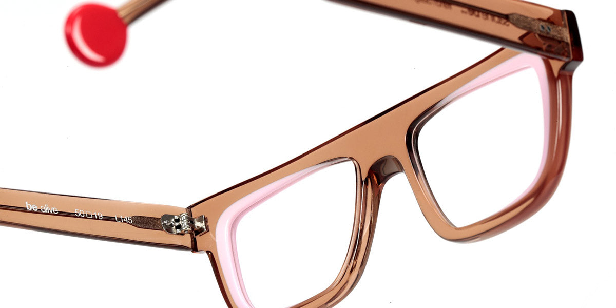 Sabine Be® Be Alive SB Be Alive 689 50 - Shiny Translucent Brown / Shiny Baby Pink Eyeglasses