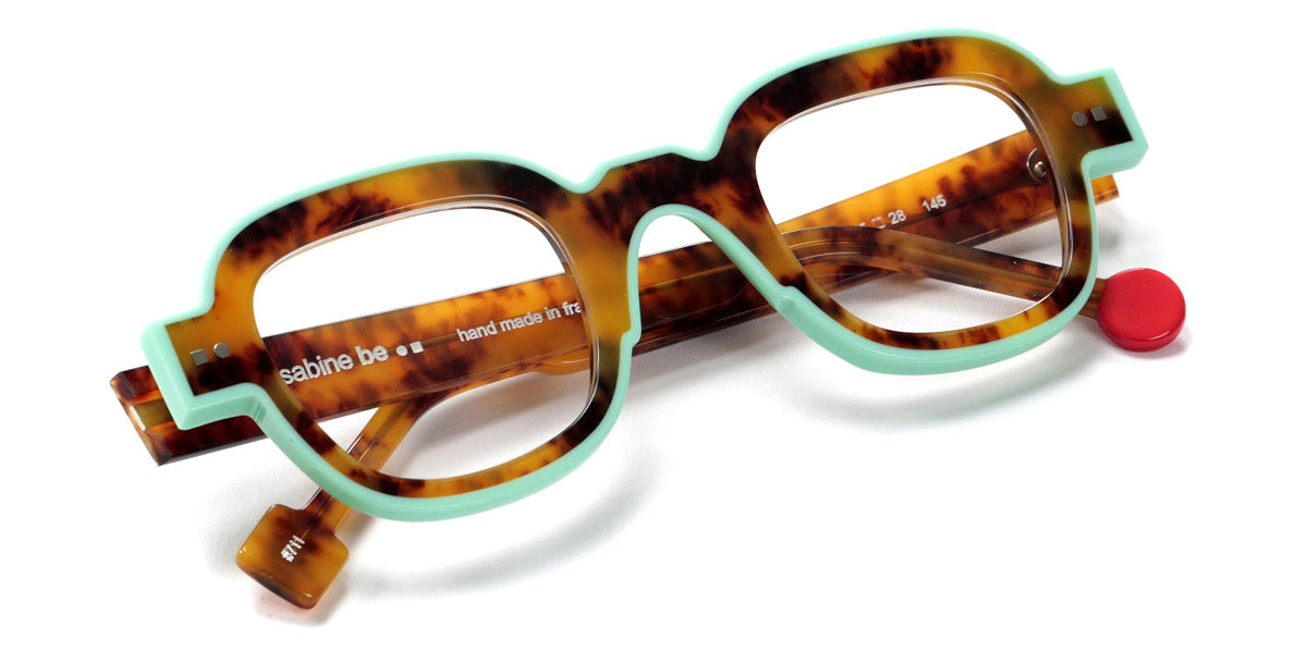 Sabine Be® Be Artist Line SB Be Artist Line 711 45 - Shiny Tortoiseshell / Shiny Turquoise Eyeglasses