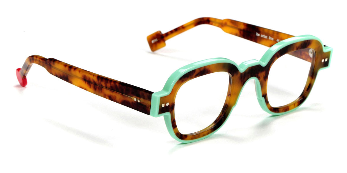 Sabine Be® Be Artist Line SB Be Artist Line 711 45 - Shiny Tortoiseshell / Shiny Turquoise Eyeglasses