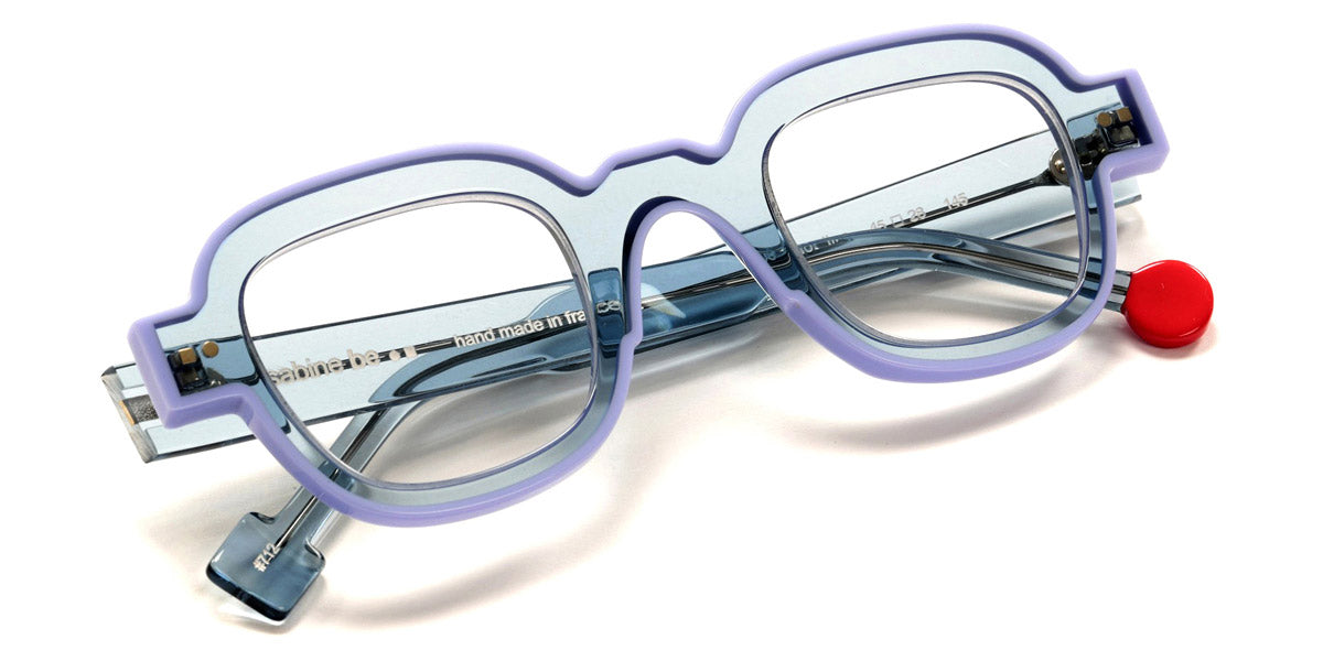 Sabine Be® Be Artist Line SB Be Artist Line 712 45 - Shiny Translucent Blue Gray / Shiny Lavender Eyeglasses