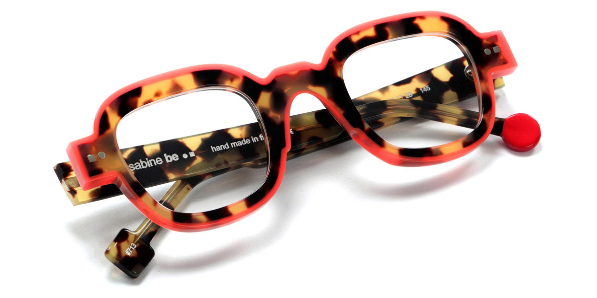 Sabine Be® Be Artist Line SB Be Artist Line 713 45 - Shiny Tokyo Tortoiseshell / Shiny Miami Neon Orange Eyeglasses