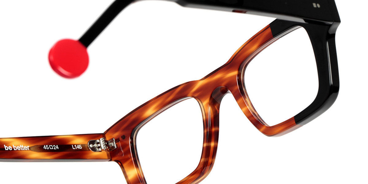 Sabine Be® Be Better SB Be Better 737 45 - Shiny Blonde Veined Tortoiseshell / Shiny Black Eyeglasses