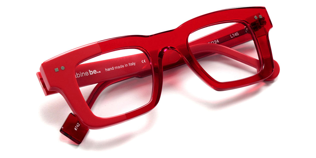 Sabine Be® Be Better SB Be Better 742 45 - Shiny Translucent Red / Shiny Red Eyeglasses