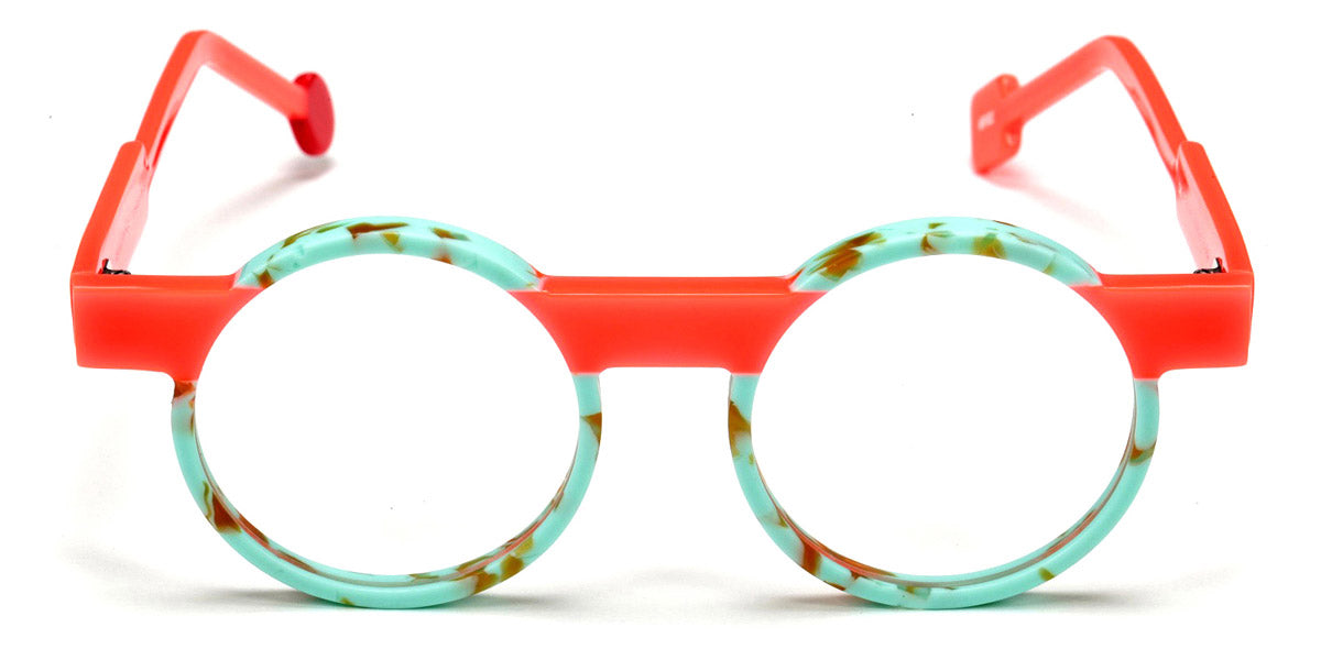 Sabine Be® Be Cartoon SB Be Cartoon 702 46 - Matte Marbled Turquoise / Shiny Miami Neon Orange Eyeglasses