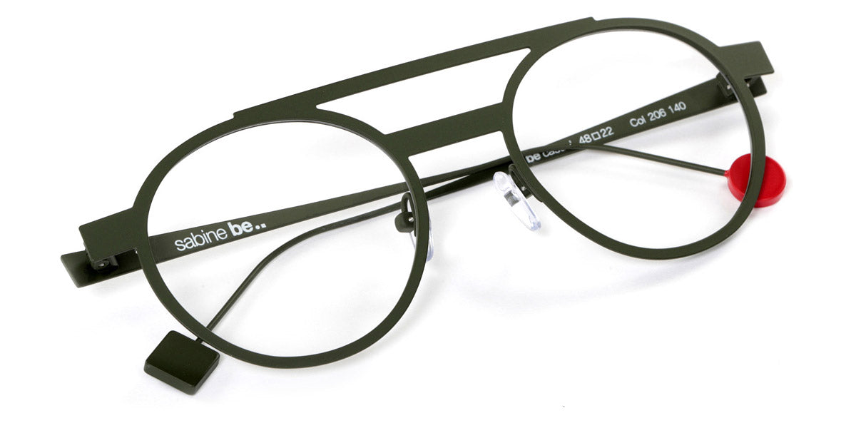 Sabine Be® Be Casual SB Be Casual 206 48 - Satin Khaki Eyeglasses