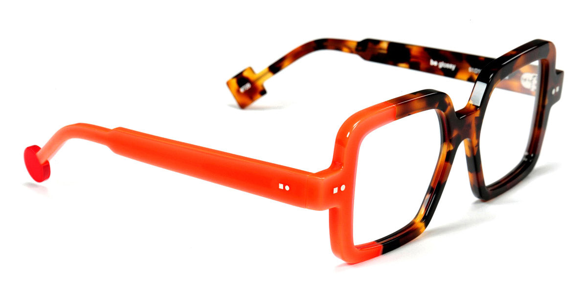 Sabine Be® Be Glossy SB Be Glossy 729 51 - Shiny Tawny Tortoiseshell / Shiny Miami Neon Orange Eyeglasses