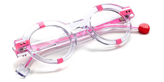 Sabine Be® Be Groom SB Be Groom 354 43 - Shiny Crystal / Shiny Neon Pink Eyeglasses