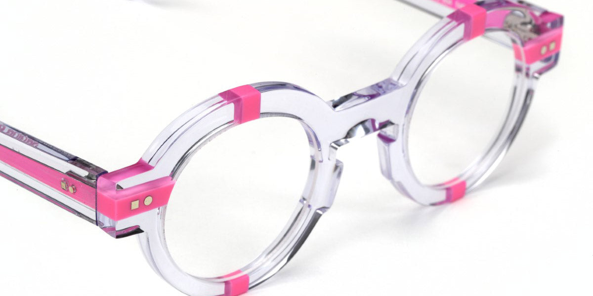 Sabine Be® Be Groom SB Be Groom 354 43 - Shiny Crystal / Shiny Neon Pink Eyeglasses