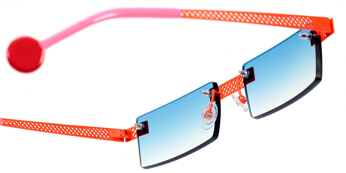 Sabine Be® Be King Pierced Sun SB Be King Pierced Sun 124 52 - Satin Neon Orange Sunglasses