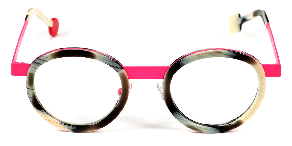 Sabine Be® Be Lucky SB Be Lucky 407 47 - Shiny Horn / Neon Pink Satin Eyeglasses