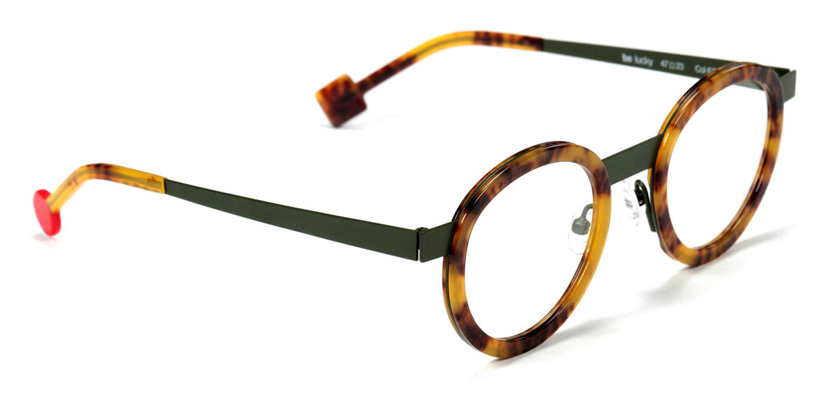 Sabine Be® Be Lucky SB Be Lucky 670 47 - Shiny Tortoiseshell / Satin Khaki Eyeglasses