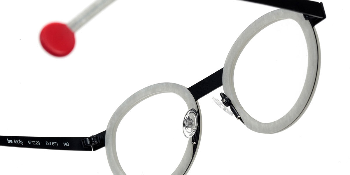 Sabine Be® Be Lucky SB Be Lucky 671 47 - Matte Marbled Silver Grey / Satin Midnight Blue Eyeglasses