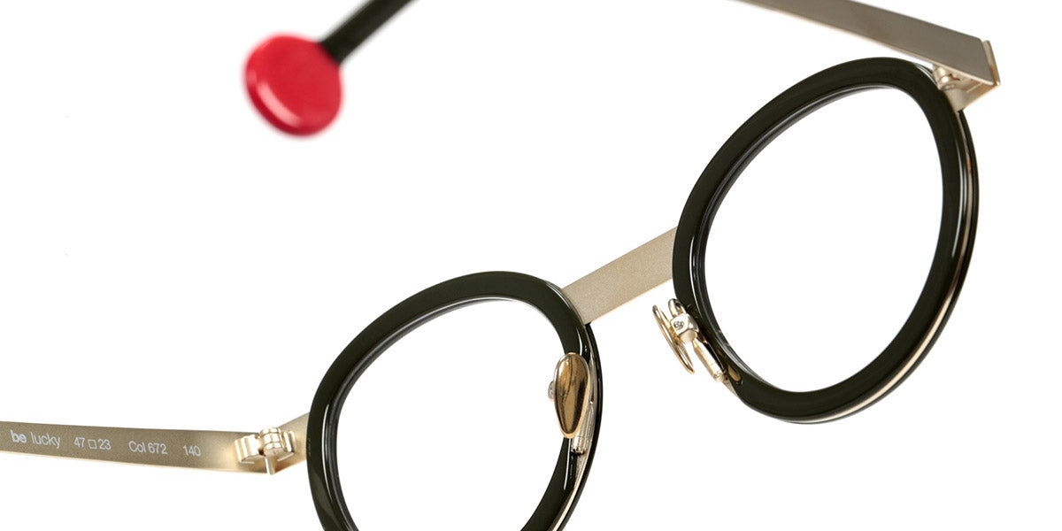 Sabine Be® Be Lucky SB Be Lucky 672 47 - Shiny Khaki / Polished Yellow Gold Eyeglasses