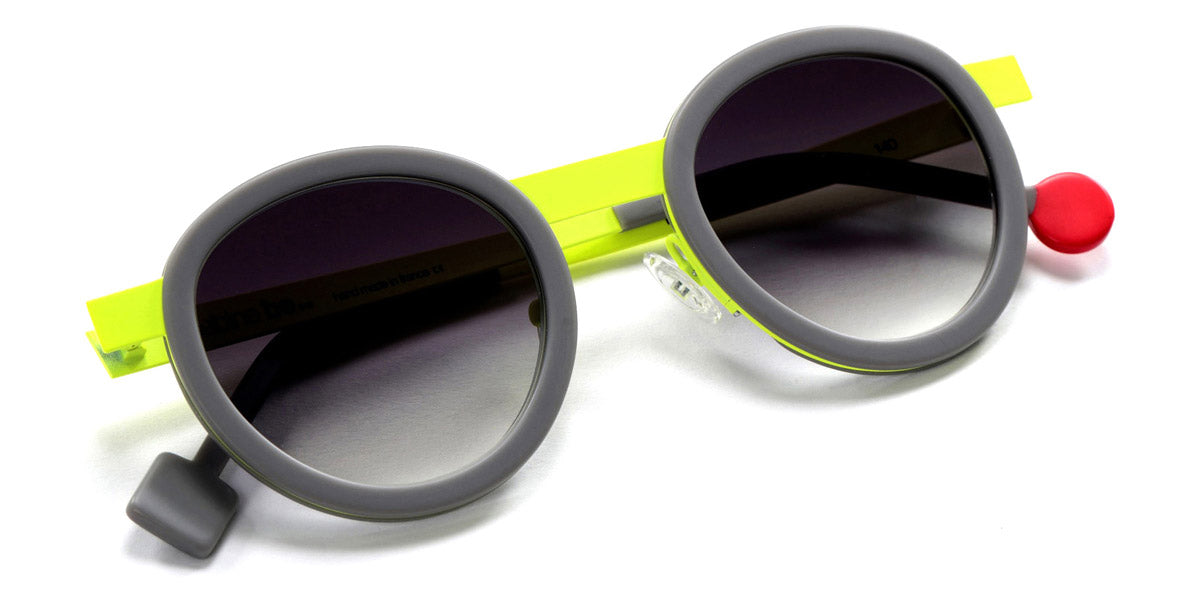 Sabine Be® Be Lucky Sun SB Be Lucky Sun 13 47 - Matte Solid Grey / Satin Neon Yellow Sunglasses