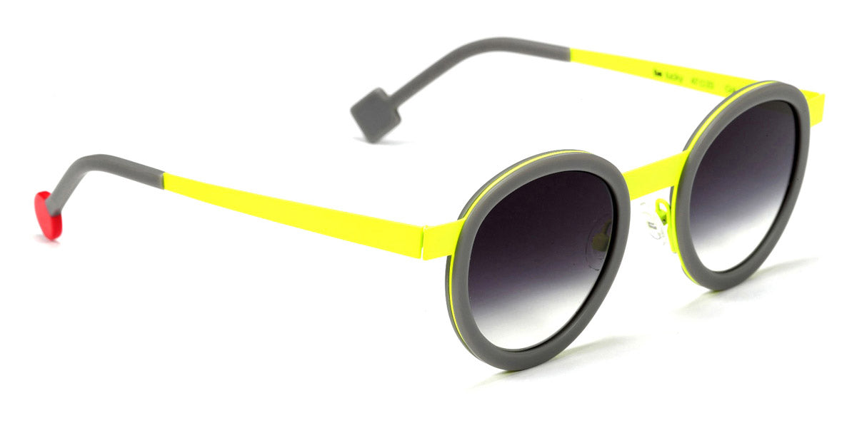 Sabine Be® Be Lucky Sun SB Be Lucky Sun 13 47 - Matte Solid Grey / Satin Neon Yellow Sunglasses