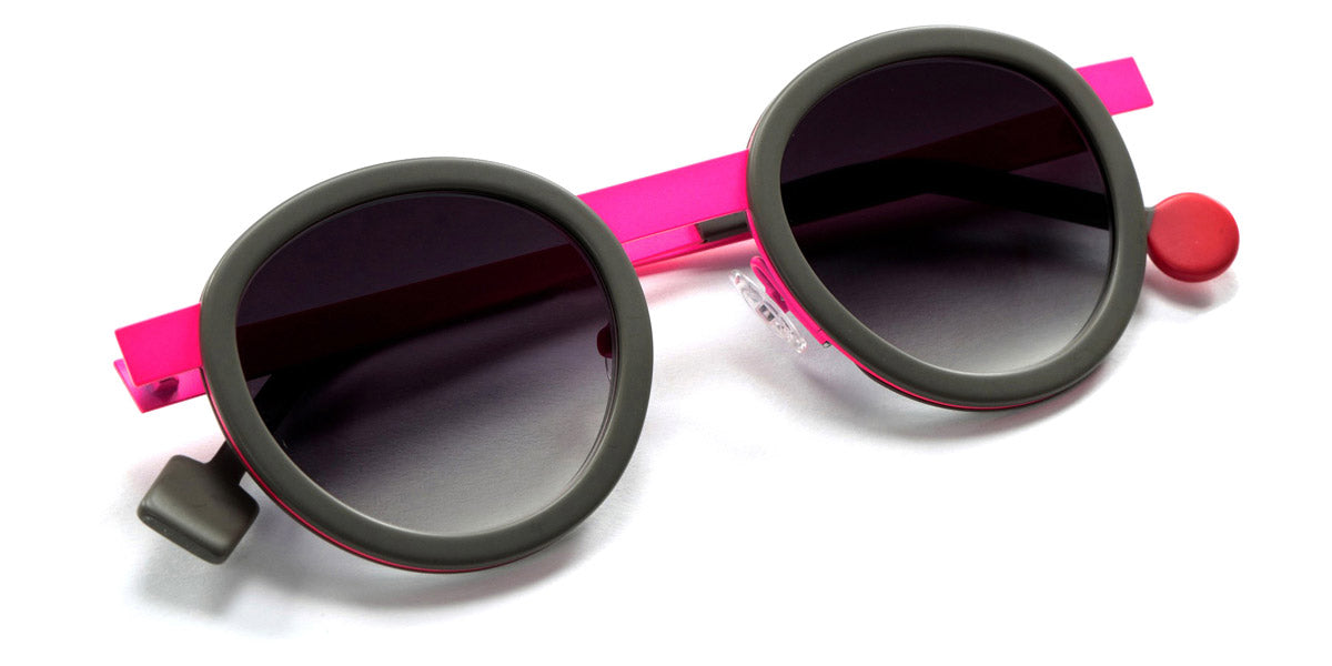 Sabine Be® Be Lucky Sun SB Be Lucky Sun 62 47 - Matte Taupe / Satin Neon Pink Sunglasses