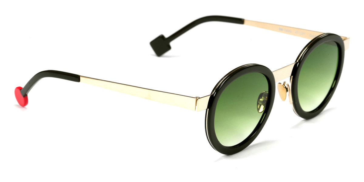 Sabine Be® Be Lucky Sun SB Be Lucky Sun 672 47 - Shiny Khaki / Polished Yellow Gold Sunglasses