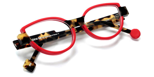 Sabine Be® Be Mine SB Be Mine 704 53 - Shiny Red / Shiny Tokyo Tortoiseshell Eyeglasses