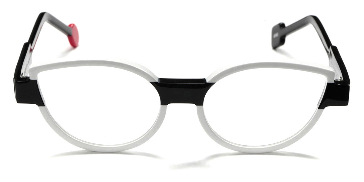 Sabine Be® Be Mine SB Be Mine 705 53 - Shiny White / Shiny Black Eyeglasses