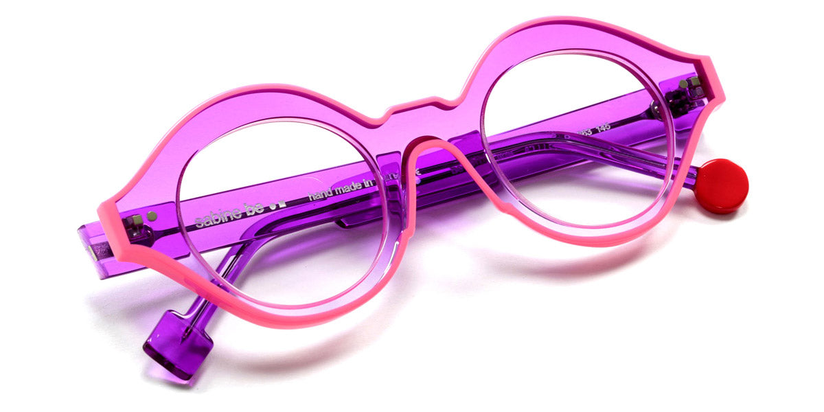 Sabine Be® Be Smile Line SB Be Smile Line 663 46 - Shiny Purple Gradient / Shiny Neon Pink Eyeglasses