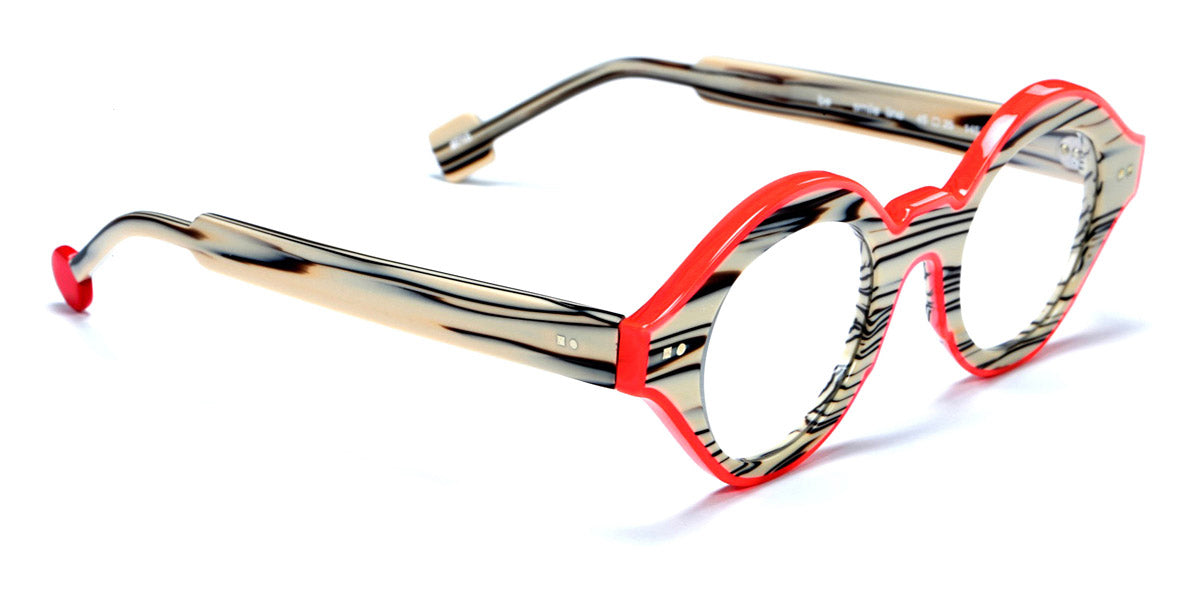 Sabine Be® Be Smile Line SB Be Smile Line 715 46 - Shiny Chocolate Vanilla / Shiny Neon Miami Orange Eyeglasses