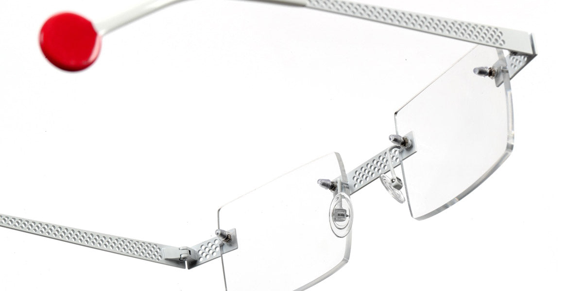 Sabine Be® Be Square Pierced SB Be Square Pierced 123 47 - Satin White Eyeglasses