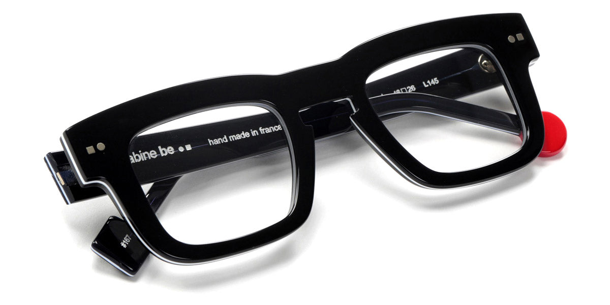 Sabine Be® Be Swag Xl SB Be Swag XL 167 46 - Shiny Midnight Blue / White / Shiny Navy Blue Eyeglasses