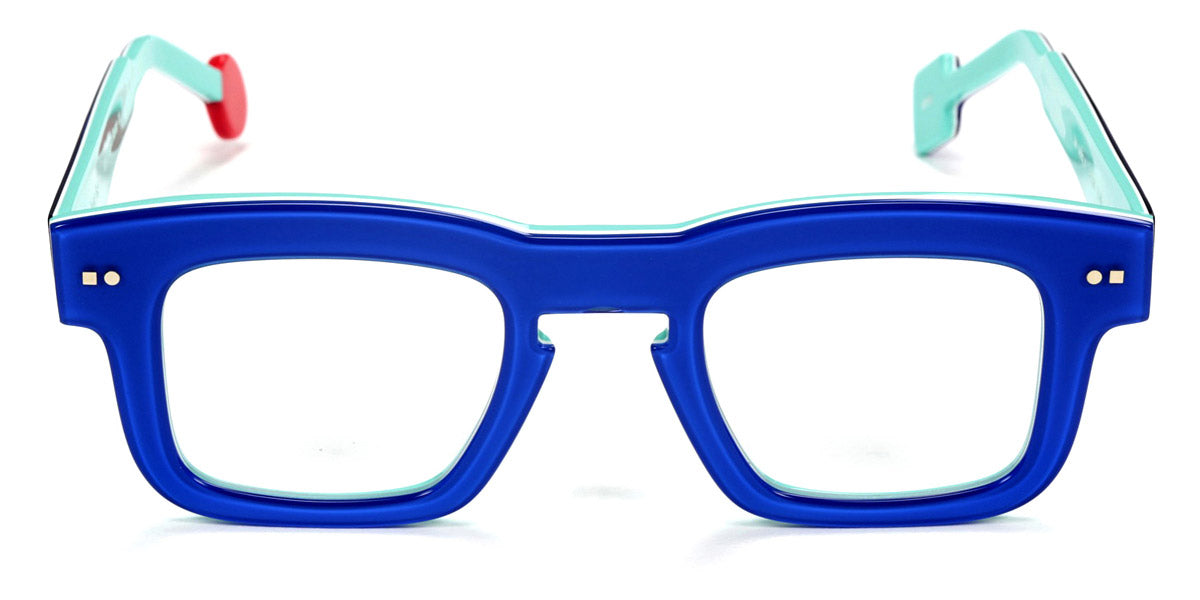 Sabine Be® Be Swag Xl SB Be Swag XL 168 46 - Shiny Translucent Blue Majorelle / White / Shiny Turquoise Eyeglasses