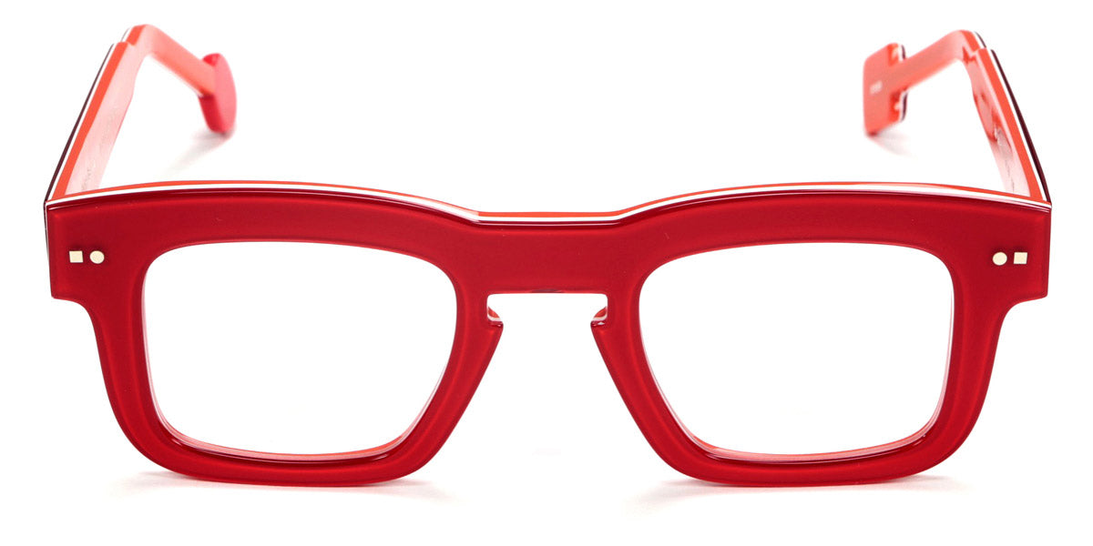 Sabine Be® Be Swag Xl SB Be Swag XL 169 46 - Shiny Translucent Red / White / Shiny Orange Eyeglasses