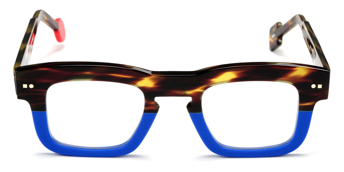 Sabine Be® Be Swag Xl SB Be Swag XL 699 46 - Shiny Dark Veined Tortoiseshell / Matte Majorelle Blue Eyeglasses