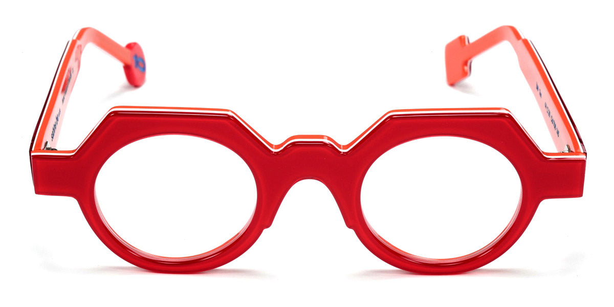 Sabine Be® Be Ten SB Be Ten 706 44 - Shiny Translucent Red / White / Shiny Orange Eyeglasses