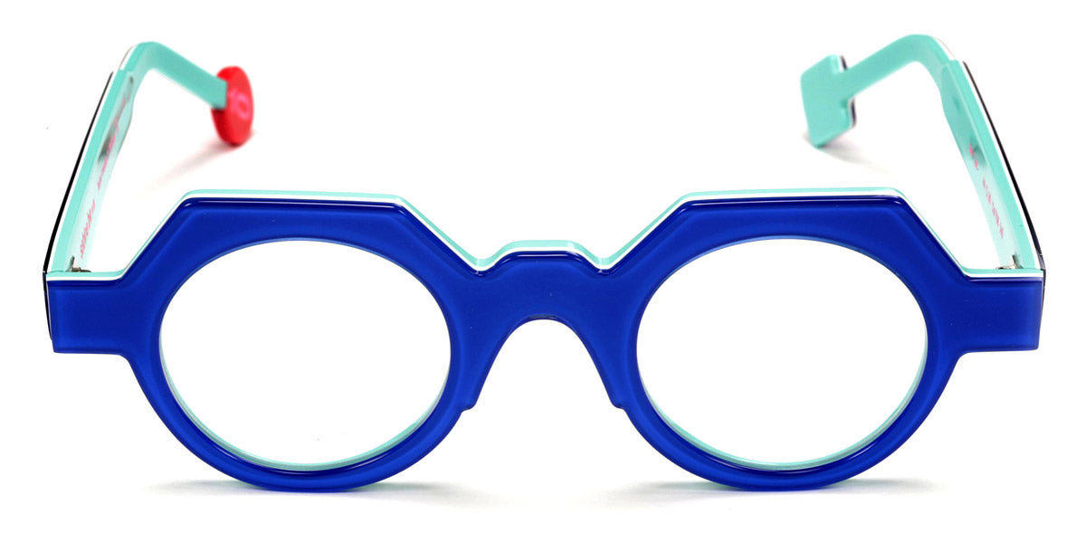 Sabine Be® Be Ten SB Be Ten 708 44 - Shiny Translucent Blue Majorelle / White / Shiny Turquoise Eyeglasses