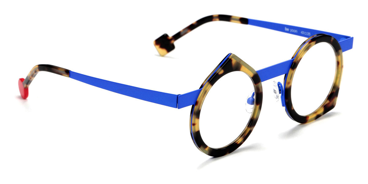 Sabine Be® Be Yoon SB Be Yoon 06 43 - Shiny Tokyo Tortoise / Satin Blue Majorelle Eyeglasses