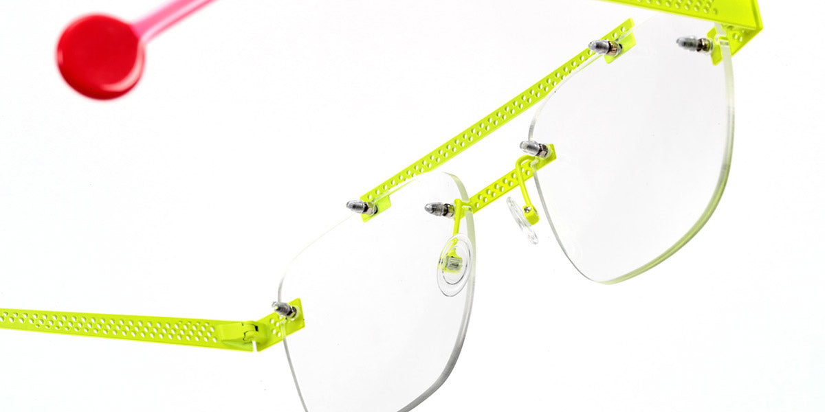 Sabine Be® Be Yourself Pierced SB Be Yourself Pierced 132 55 - Satin Neon Yellow Eyeglasses