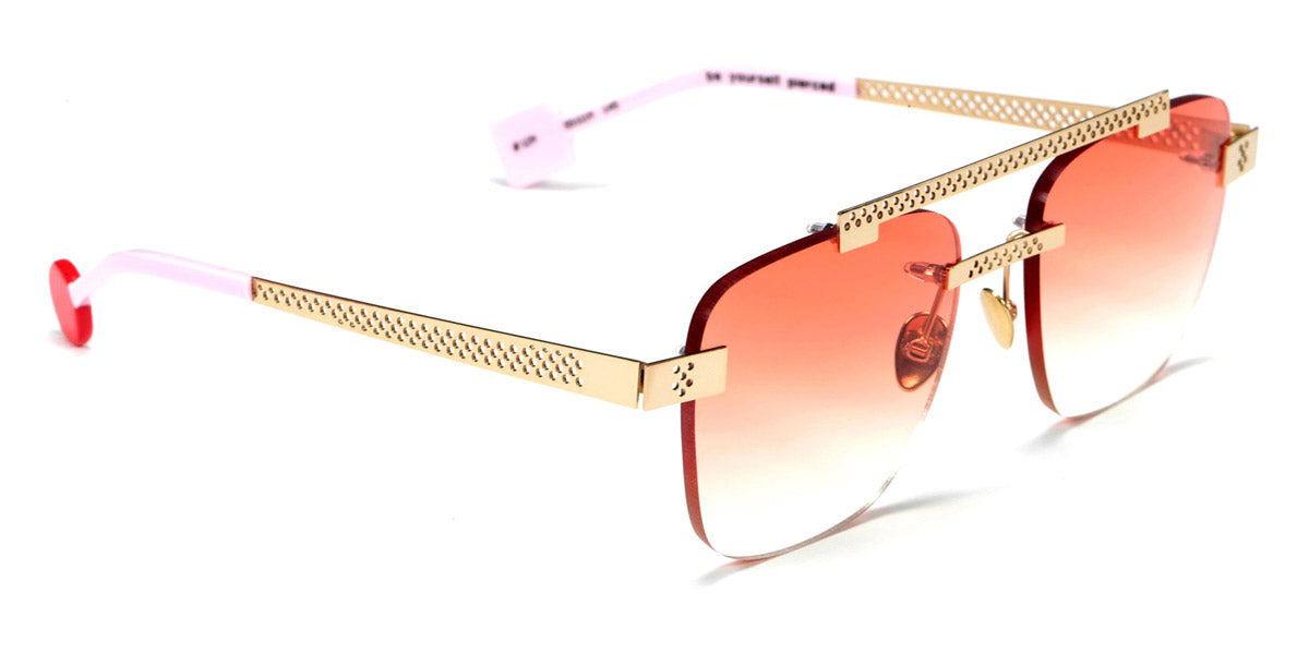 Sabine Be® Be Yourself Pierced Sun SB Be Yourself Pierced Sun 129 55 - Polished Pale Gold Sunglasses