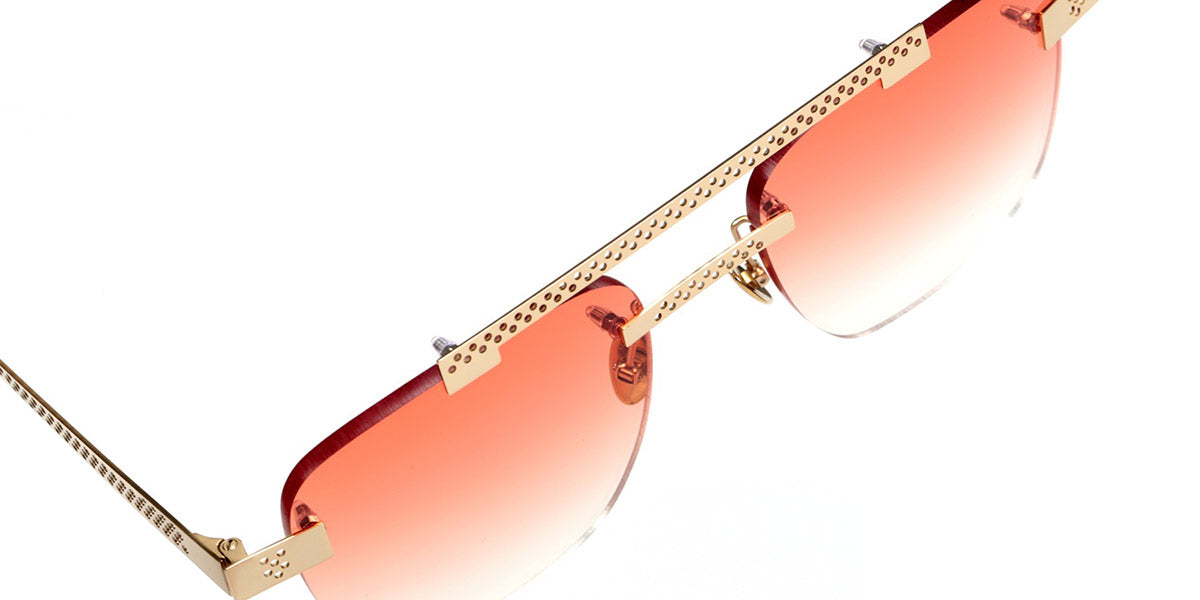 Sabine Be® Be Yourself Pierced Sun SB Be Yourself Pierced Sun 129 55 - Polished Pale Gold Sunglasses