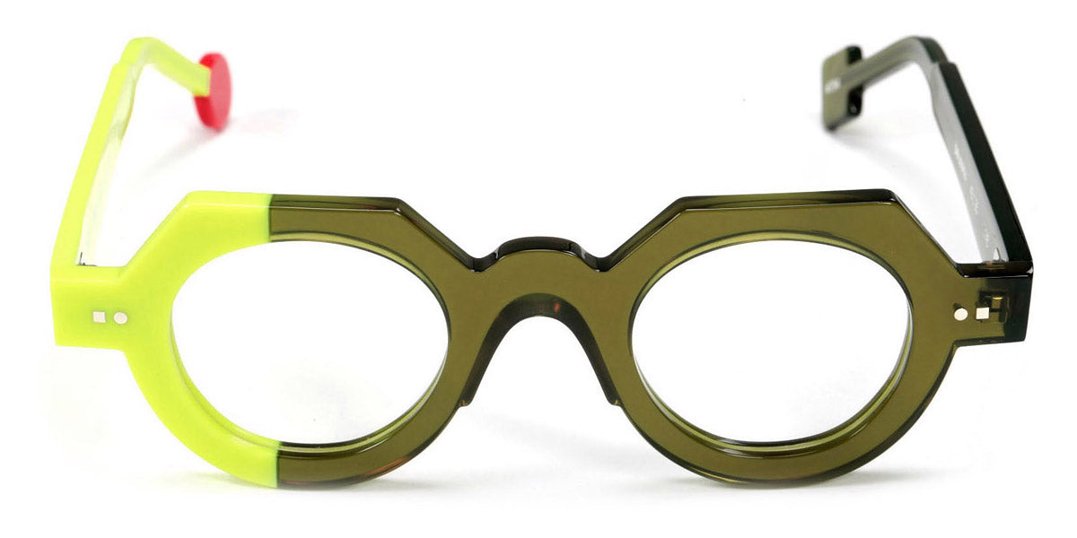 Sabine Be® Be Zoulou SB Be Zoulou 754 43 - Shiny Translucent Khaki / Shiny Neon Yellow Eyeglasses