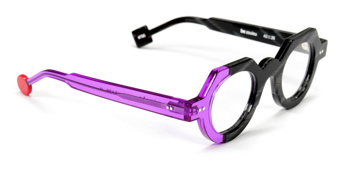 Sabine Be® Be Zoulou SB Be Zoulou 756 43 - Shiny Tawny Grey / Shiny Translucent Purple Eyeglasses